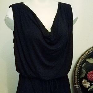 Sleek Black Summer Romper